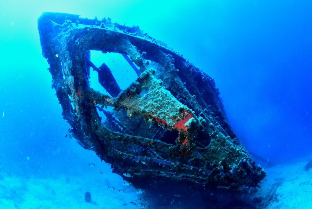 WWII German torpedo boat wreck